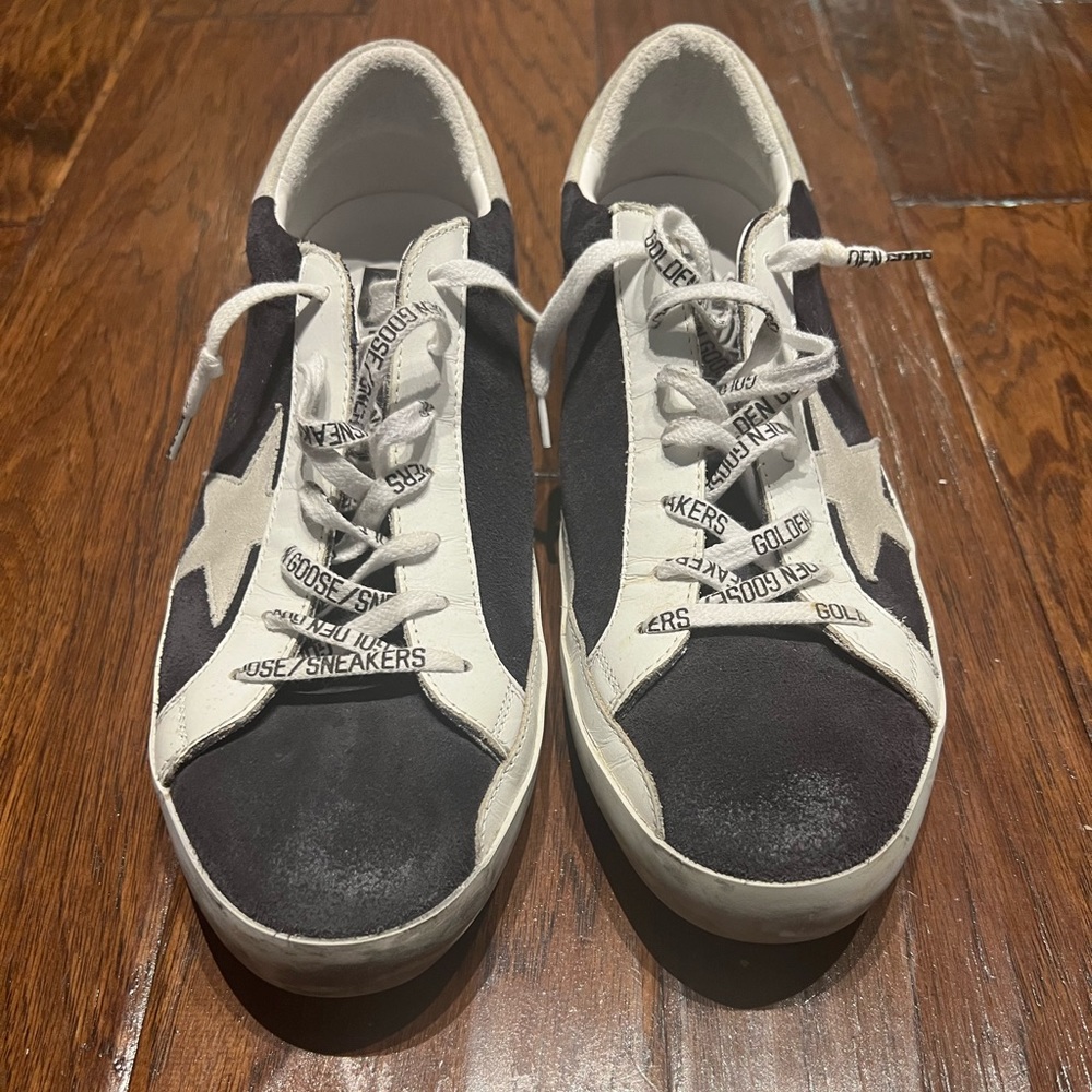Golden Goose Super Star, Navy Blue, Size 44 - Picture 2 of 3